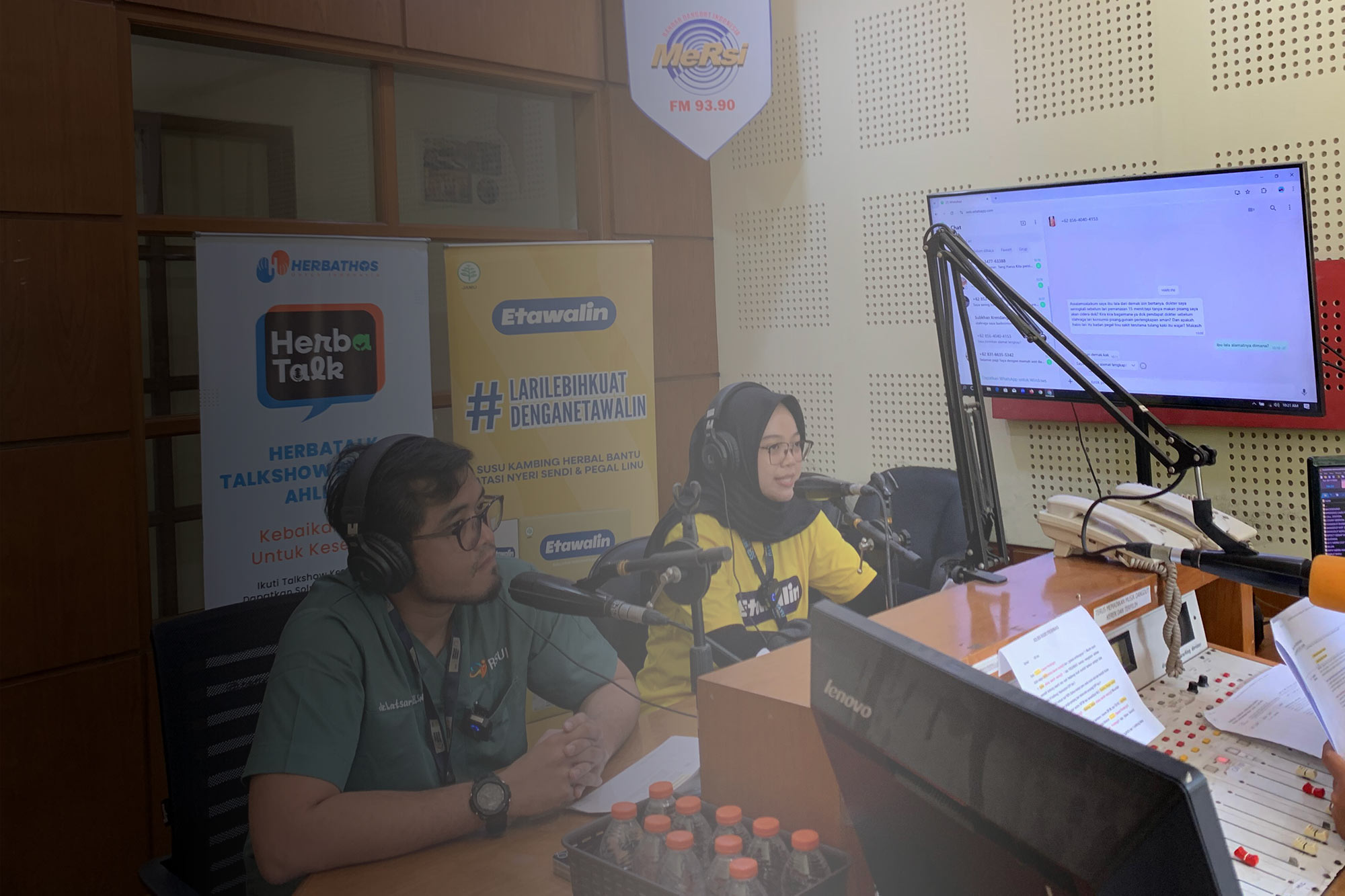 Etawalin Mengupas Pentingnya Kesehatan Sendi untuk Pelari di Radio Mersi 93,9 FM