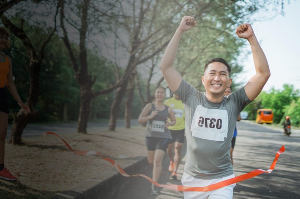 (Ilustrasi seseorang mengikuti Marathon, Sumber: Freepik)