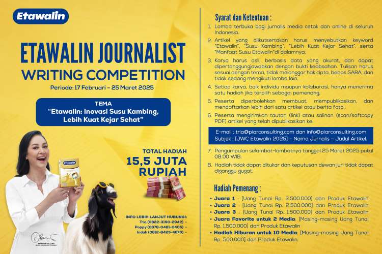 (Poster Etawalin Journalist Writing Competition, Sumber: Tim Etawalin)