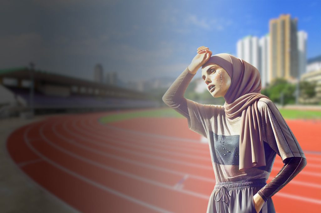 (Ilustrasi seseorang mengalami dehidrasi saat berolahraga, Sumber: Freepik)