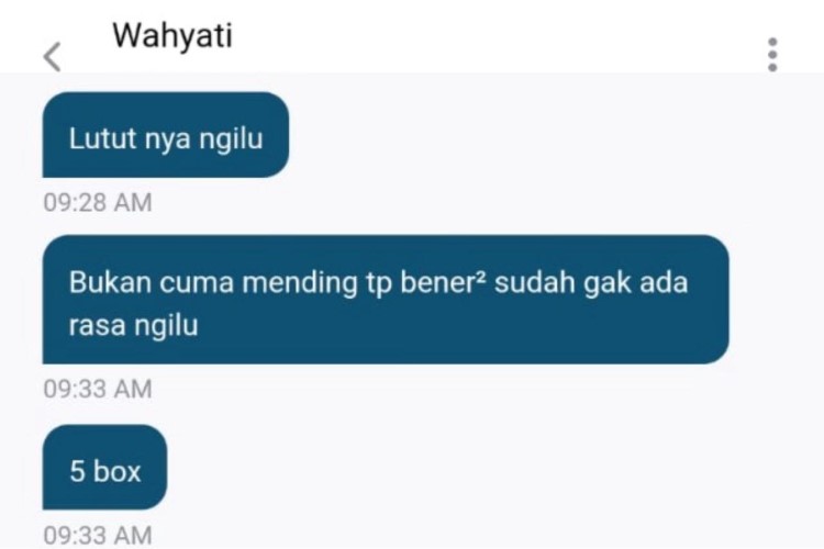 (Testimoni Ibu Wahyati setelah mengonsumsi Etawalin, Sumber: AI Google Gemini)