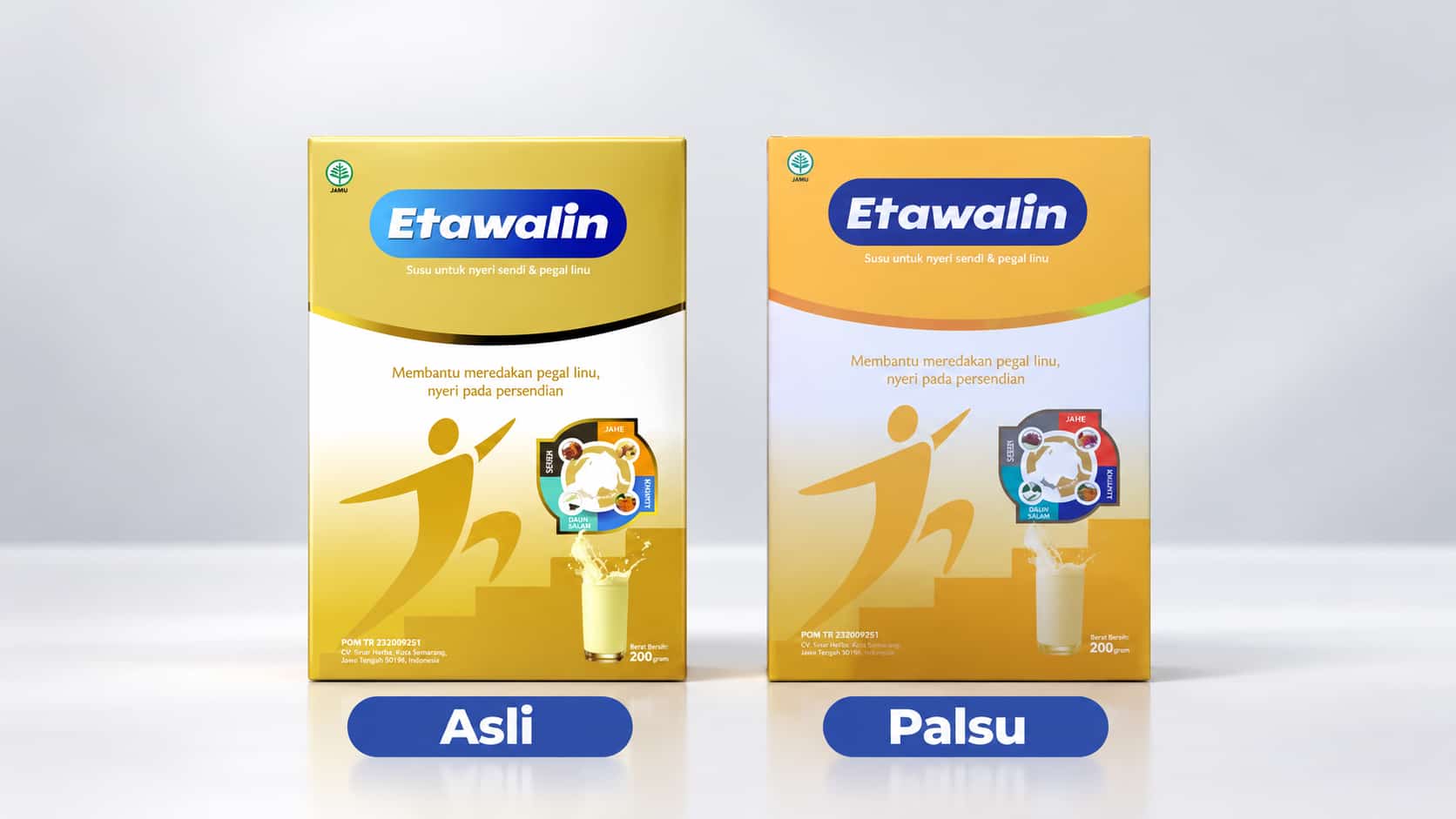 kemasan etawalin asli dan palsu